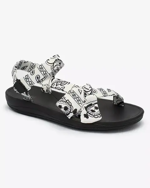 Resti White women's sandals with bow Oyall