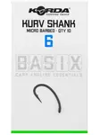 Korda háčky Basix Kurv Shank vel.6 micro barbed