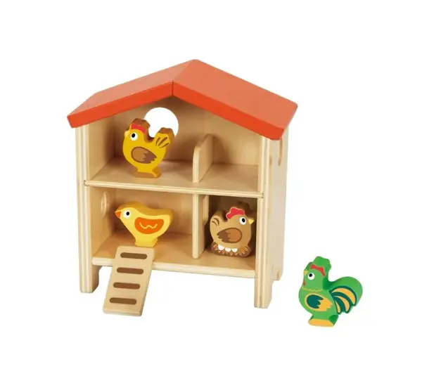 2Kids Toys Domeček pro slepičky 6 ks