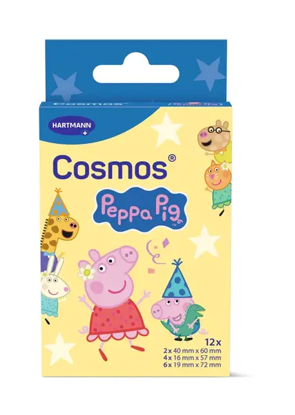 Cosmos Dětská náplast Peppa pig 12 ks
