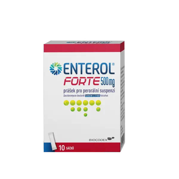 ENTEROL Forte 500mg perorální prášek pro přípravu suspenze 10 sáčků