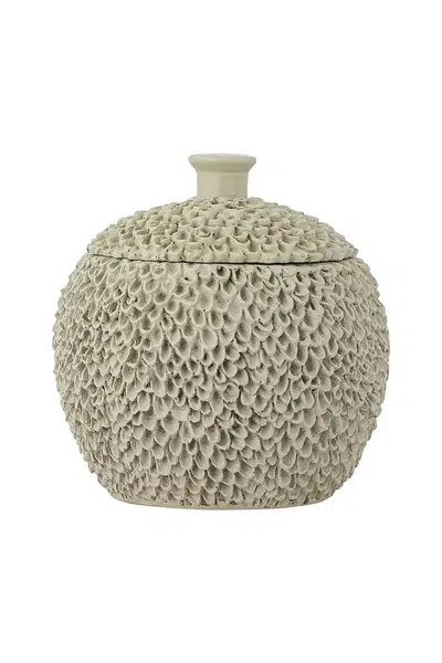 Nádoba s víkem Bloomingville Briar 12,5 x 13 cm šedá barva