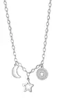 S'Agapõ Kouzelný ocelový náhrdelník s přívěsky Happy SHAR01
