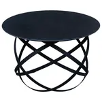 Livetastic KONFERENČNÍ STOLEK, černá, kov, keramika, 70/70/45 cm