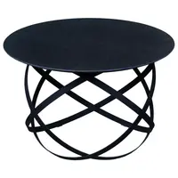 Livetastic KONFERENČNÍ STOLEK, černá, kov, keramika, 70/70/45 cm