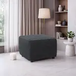 Super strečové potahy RUBINIA antracitová taburet (40 - 60 cm)