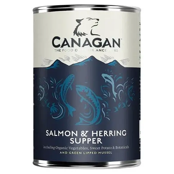 CANAGAN Salmon & herring supper konzerva pre psov 400 g