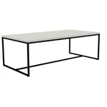 KONFERENČNÍ STOLEK, bílá, kompozitní dřevo, 120/60/40 cm