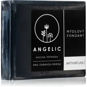 Angelic Mýdlový fondant Aktivní uhlí detoxikační mýdlo 105 g