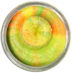 Berkley těsto na pstruhy natural glitter troutbait česnek - třpytivá duhová