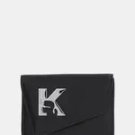 Kožená peněženka Karl Lagerfeld Jeans dámská, černá barva, A3W32068