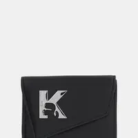 Kožená peněženka Karl Lagerfeld Jeans dámská, černá barva, A3W32068