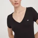 Tričko Tommy Jeans černá barva, DW0DW17385