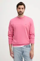 Bavlněná mikina Tommy Hilfiger pánská, černá barva, hladká, MW0MW37237