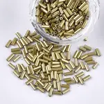 Electroplate Glass Bugle Beads