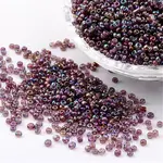 Round Transparent Colors Rainbow Glass Seed Beads