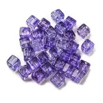 500Pcs Transparent Crackle Glass Beads