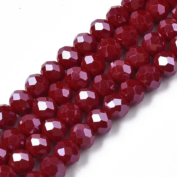 Electroplate Glass Beads Strands