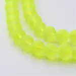 Baking Paint Transparent Glass Bead Strands