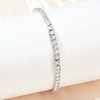 925 Sterling Silver Micro Pave Cubic Zirconia Tennis Bracelets for Women