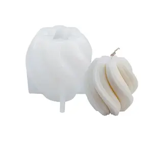 DIY Twist-shaped Candle Making Silicone Molds