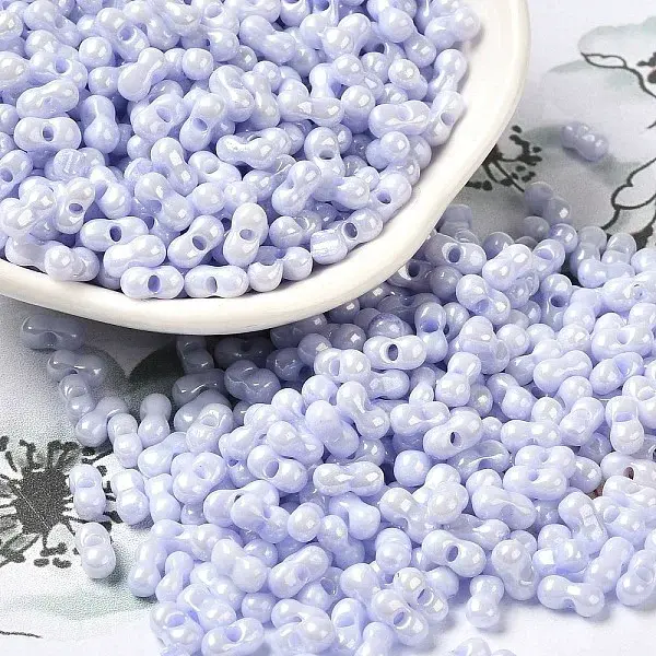 Opaque Colours Luster Glass Seed Beads