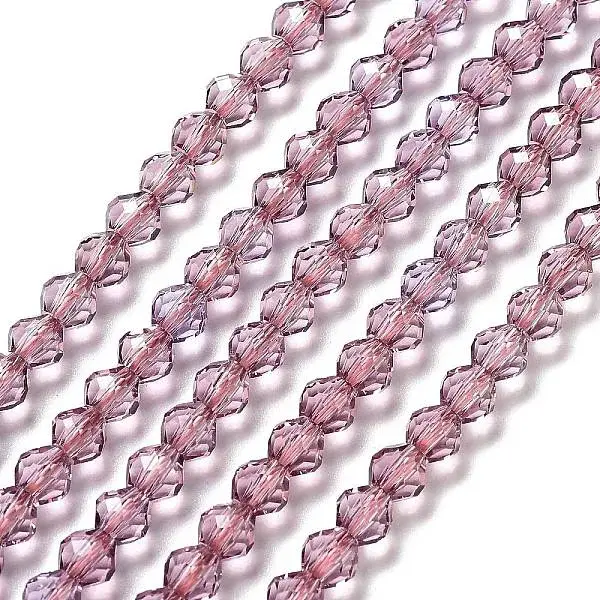 Transparent Glass Beads Strands