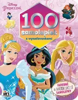 100 samolepiek s maľovankami Princezné