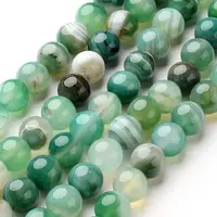 Natural Striped Agate/Banded Agate Beads Strands