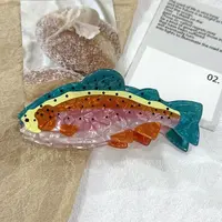 Ocean Themes Acrylic Claw Hair Clips