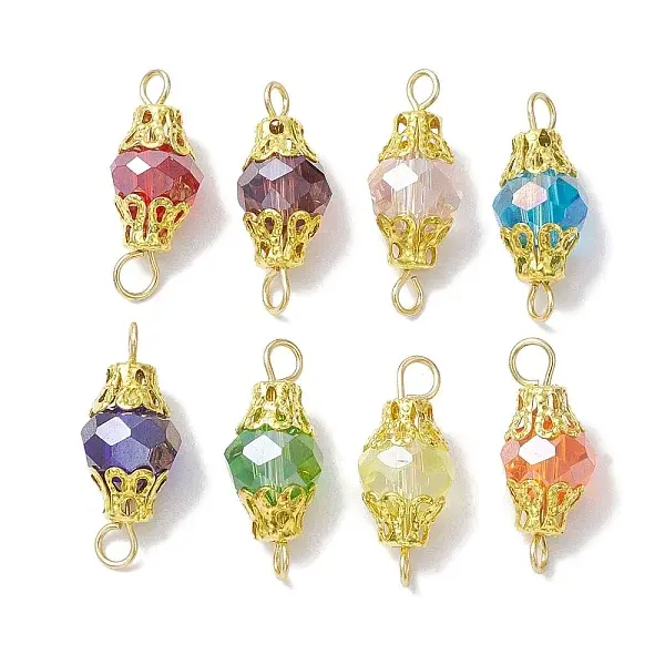 Mixed Color Glass with Iron Connector Link