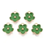 Light Gold Plated Alloy Enamel Pendants