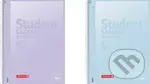 Brunnen student blok pastel A4 - čtvereček, 80 listů, fialový/modrý