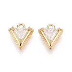 Brass Pave Cubic Zirconia Pendants