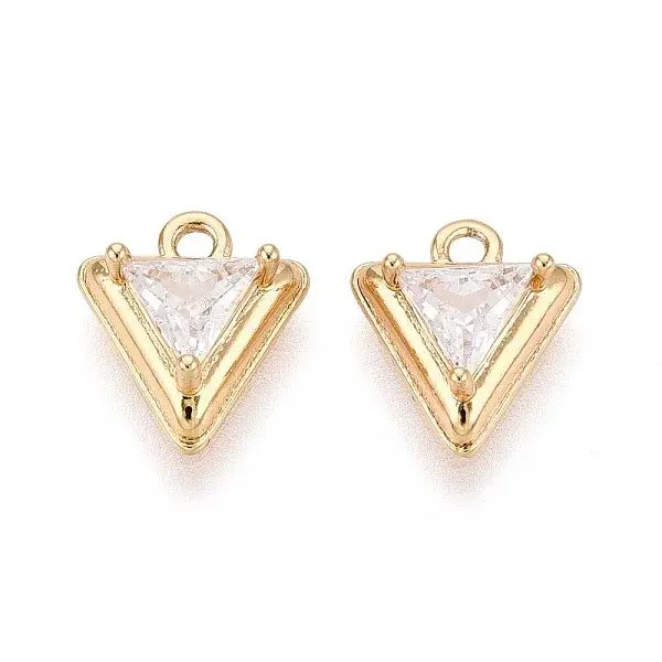 Brass Pave Cubic Zirconia Pendants