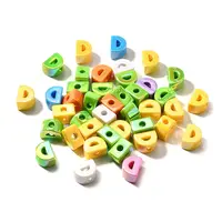 UV Plating Opaque Acrylic European Beads