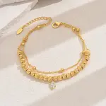 Brass Micro Pave Cubic Zirconia Milti-strand Breacelets