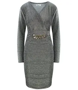 Pri Pencil dress with a glittery sheen