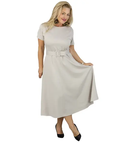 Pri Classic strapless dress flared midi ELISE