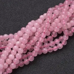 Natural Rose Quartz Beads Strands