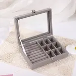 Rectangle Velvet Jewelry Display Case