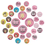 16 Pcs 16 Style Tinplate Badge Sets