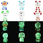 12Pcs 6 Styles Luminous Handmade Lampwork Beads