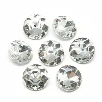 Pointed Back Glass Rhinestone Cabochons