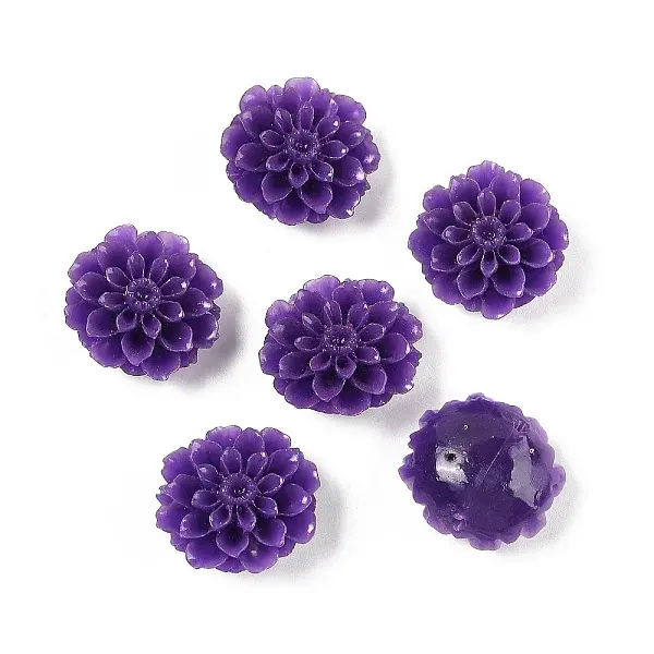 Synthetic Coral 3D Flower Rose Beads