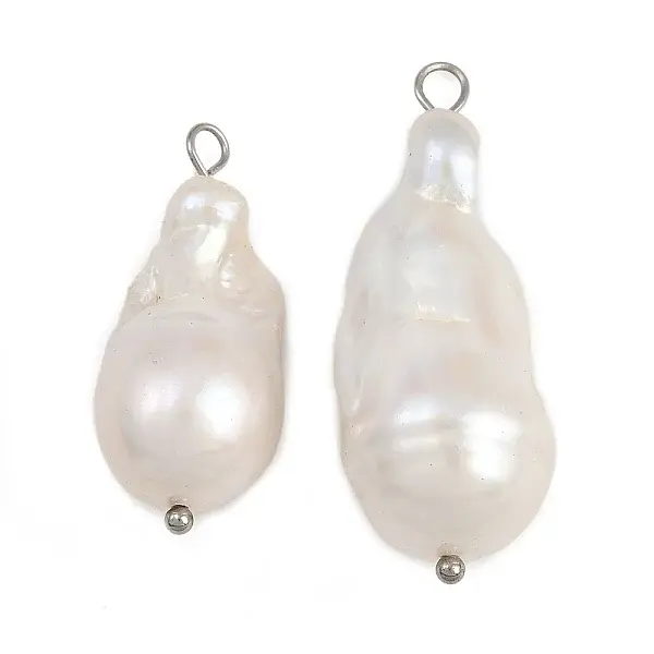 Natural Freshwater Pearl Keshi Pearl Pendants