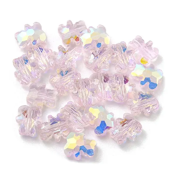 100Pcs Electroplate Glass Beads
