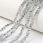 Electroplate Transparent Glass Beads Strands