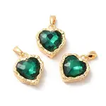 Brass Micro Pave Cubic Zirconia Pendants