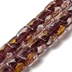 Handmade Gold Foil and Silver Foil Lampwork Beads